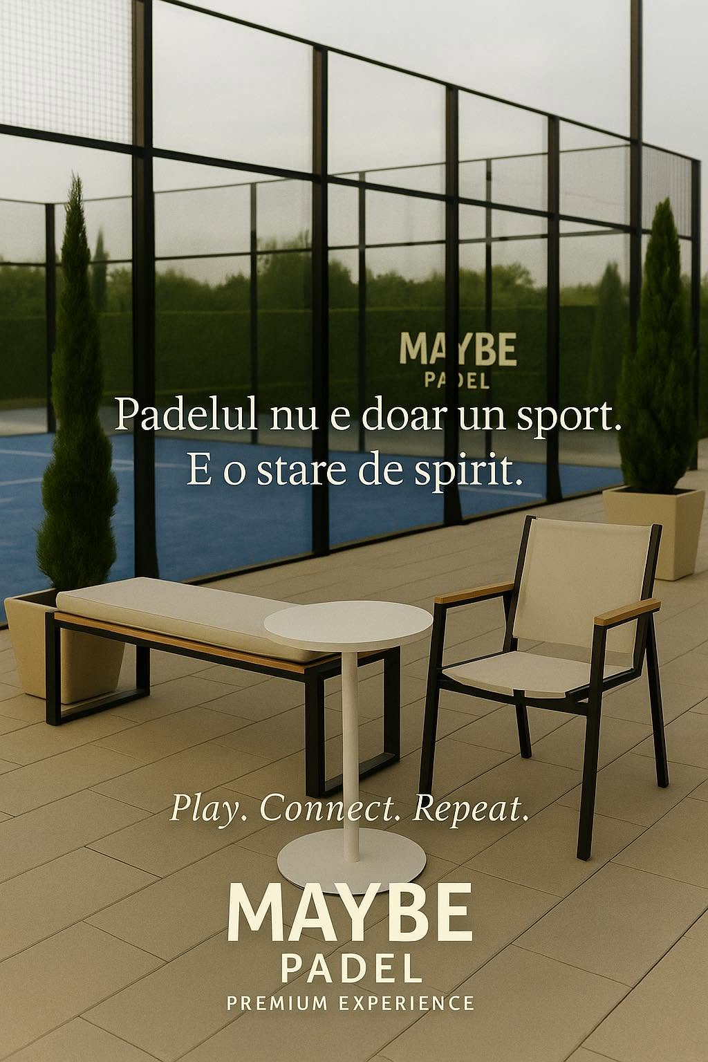 Terenuri de Padel deasupra orașului